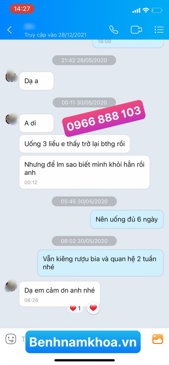 Phản hồi chữa bệnh lậu uy tín -29-20